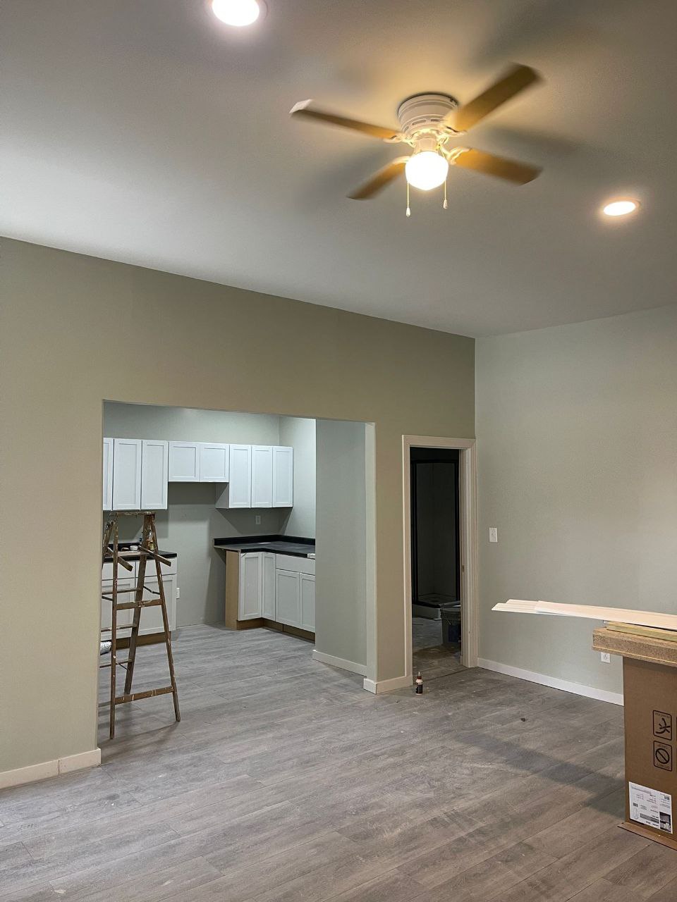Interior renovation in progress